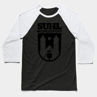 Suhl Mopedsport with Simson Star / Sperber / Habicht v.1 (black) Baseball T-Shirt